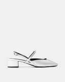 Giày Cao Gót Slingback Phối Dây Trang Trí