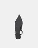 Giày Búp Bê Slingback Bệt Phối Khóa Trang Trí