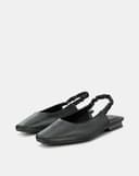 Giày Búp Bê Slingback Quai Thun