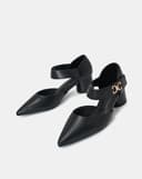 Giày Cao Gót Quai Hậu Xé Dán Có Khoá