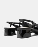 Giày Cao Gót Slingback Gót Vuông