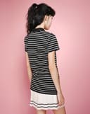 Áo thun polo sọc ngang