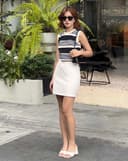 Áo Thun Sọc Form Ngắn Sát Nách