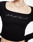 Áo Thun Dài Tay đính đá