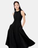 Đầm maxi cổ yếm form xòe