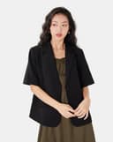 Áo blazer tay ngắn form rộng