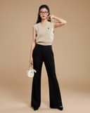 Quần tây dáng loe form mid-wide