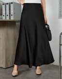 Váy lụa midi form A