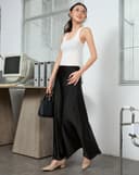 Váy lụa midi form A