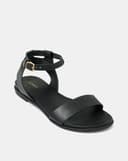 Giày Sandal Đế Bệt Quai Cổ Chân Phối Quai Ngang