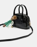 Túi Xách Nhỏ Form Bowling Phối Charm