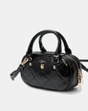 Túi Xách Nhỏ Bowling Top Handle Phối Khoá Trang Trí