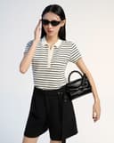 Túi Xách Nhỏ Top Handle Thắt Nơ Cách Điệu