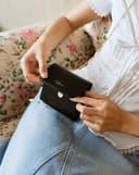 Ví Ngắn Nắp Gập Có Dây Đeo