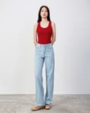 Áo thun tanktop thêu chữ J cách điệu