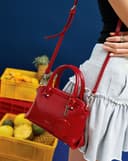 Túi Xách Nhỏ Top Handle Phối Charm