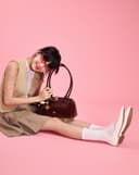 Túi Xách Trung Trang Trí Charm Croissant