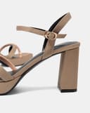 Giày Sandal Đế Đúp Phối Quai Đính Đá