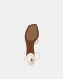 Giày Sandal Cao Gót Quai Cách Điệu Đính Dây Đá