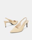 Giày Cao Gót Cao Gót Slingback Mũi Nhọn Gót Thanh
