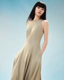 Đầm maxi cổ yếm form xòe