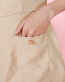 Đầm mini vải tweed phối túi