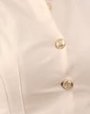 Đầm mini xếp ly phối nút gold