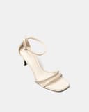 Giày Sandal Sandal Cao Gót Quai Đính Đá