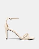 Giày Sandal Sandal Cao Gót Quai Đính Đá