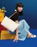 Túi Xách Lớn Tote Phối Khoá Trang Trí