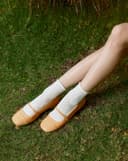 Giày Búp Bê Mary Jane Mũi Thô