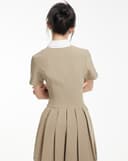 Đầm Mini phối cổ sơmi