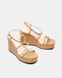 Giày Sandal Đế Xuồng Quai Sọc