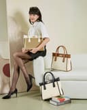 Túi Xách Lớn Tote Trang Trí Khoá