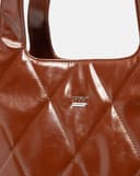 Túi Xách Lớn Tote Bag Chần Bông Hoạ Tiết Quả Trám