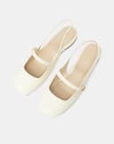 Giày Búp Bê Slingback Mũi Tròn