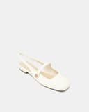 Giày Búp Bê Slingback Mũi Tròn