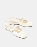 Giày Búp Bê Slingback Mũi Tròn