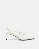 Giày Cao Gót Slingback Phối Nơ Trang Trí