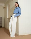 Quần tây ống đứng xếp ly