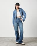 Quần dài jean ống suông