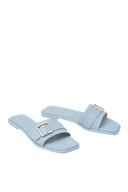 Dép mũi vuông khóa trang trí