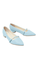 Giày Búp Bê Phối Quai Ngang Khóa Logo